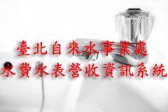 臺北自來水事業處-水費水表營收資訊系統